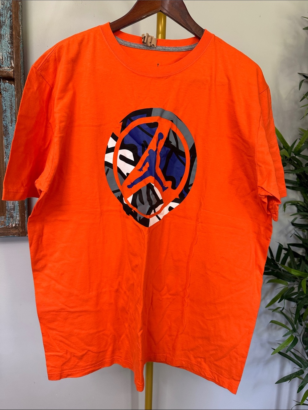 Nike Jordan retro 8 wheeler Orange vintage Multicolor Emblem EUC XXL